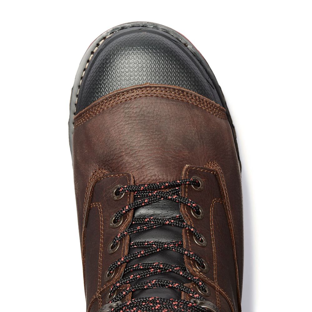 Botas de Trabajo Timberland Hombre Pro® Boondock 8\" Comp Toe Marrones - Chile BEX-082541